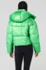 Pearlized Pristine Puffer - Green Glow/Black sold by Alo Yoga