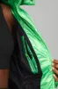 Pearlized Pristine Puffer - Green Glow/Black sold by Alo Yoga
