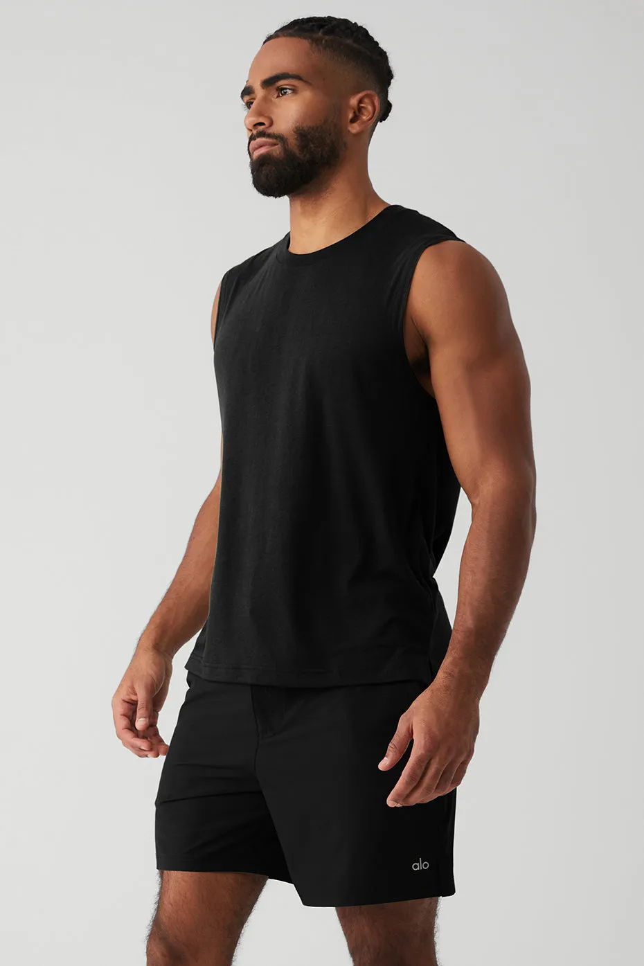 The Triumph Muscle Tank - Black sold by Alo Yoga product image thumbnail 3