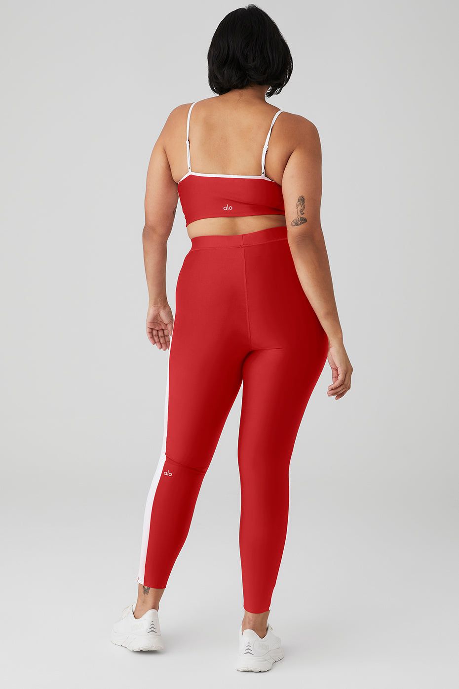 Airlift Car Club Bra & Airlift High-Waist 7/8 Car Club Legging Set - Classic Red/White sold by Alo Yoga product image thumbnail 6