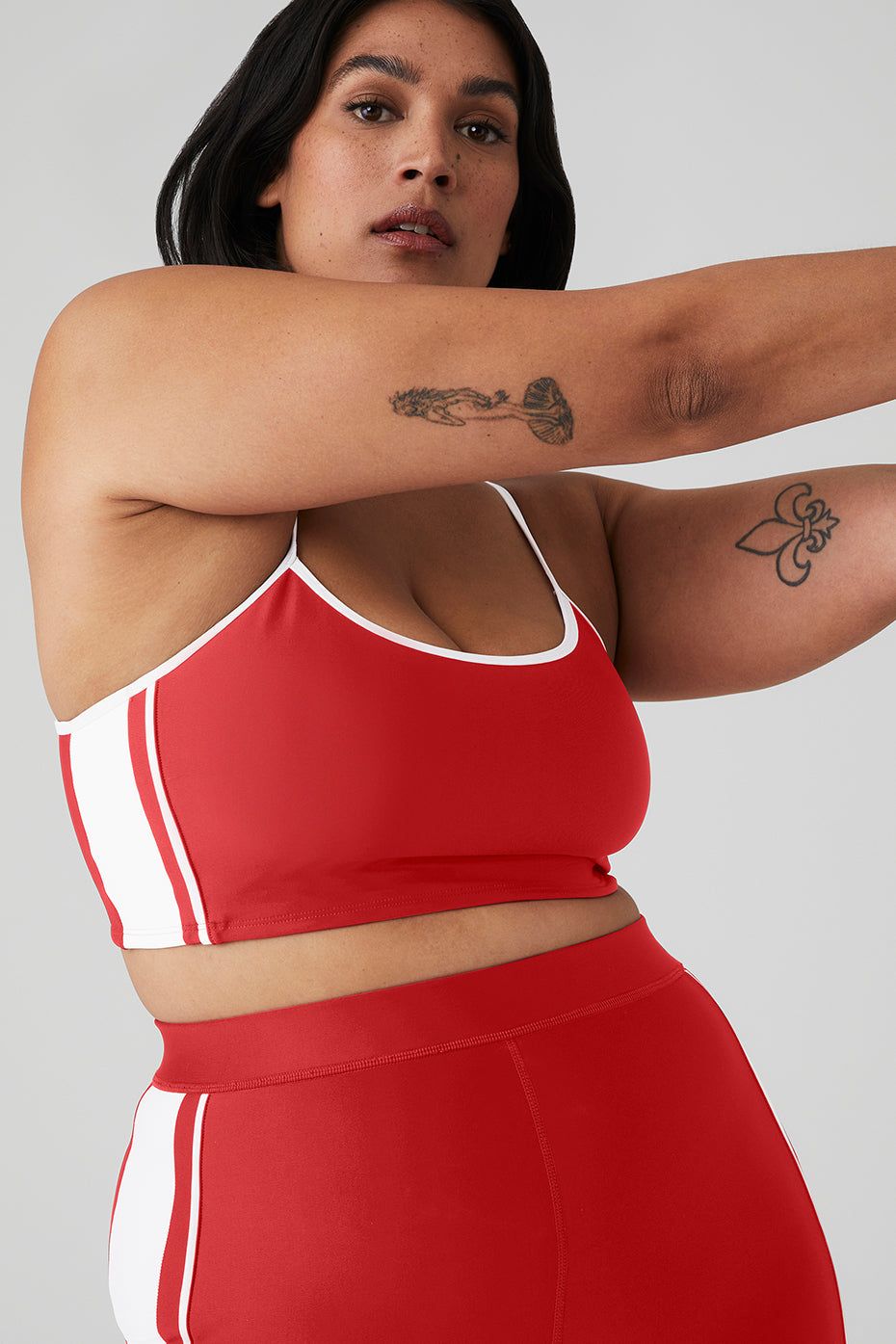 Airlift Car Club Bra & Airlift High-Waist 7/8 Car Club Legging Set - Classic Red/White sold by Alo Yoga product image thumbnail 8