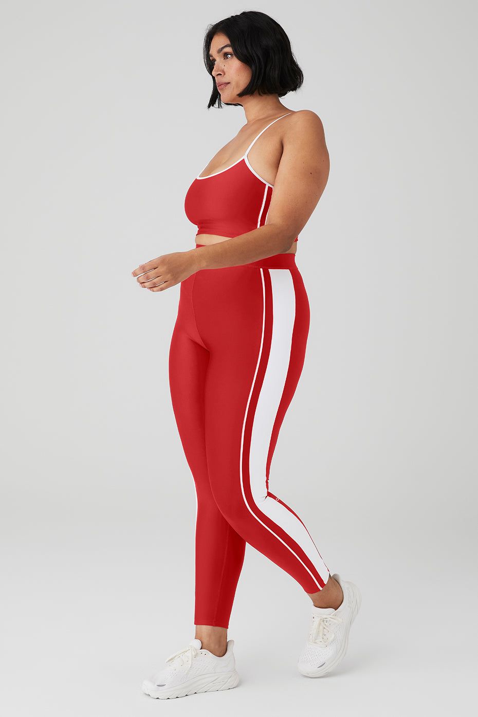 Airlift Car Club Bra & Airlift High-Waist 7/8 Car Club Legging Set - Classic Red/White sold by Alo Yoga product image thumbnail 7