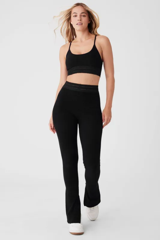 Seamless Luxe Terry Cuddle Bra & Seamless Luxe Terry Cuddle Legging Set - Black sold by Alo Yoga