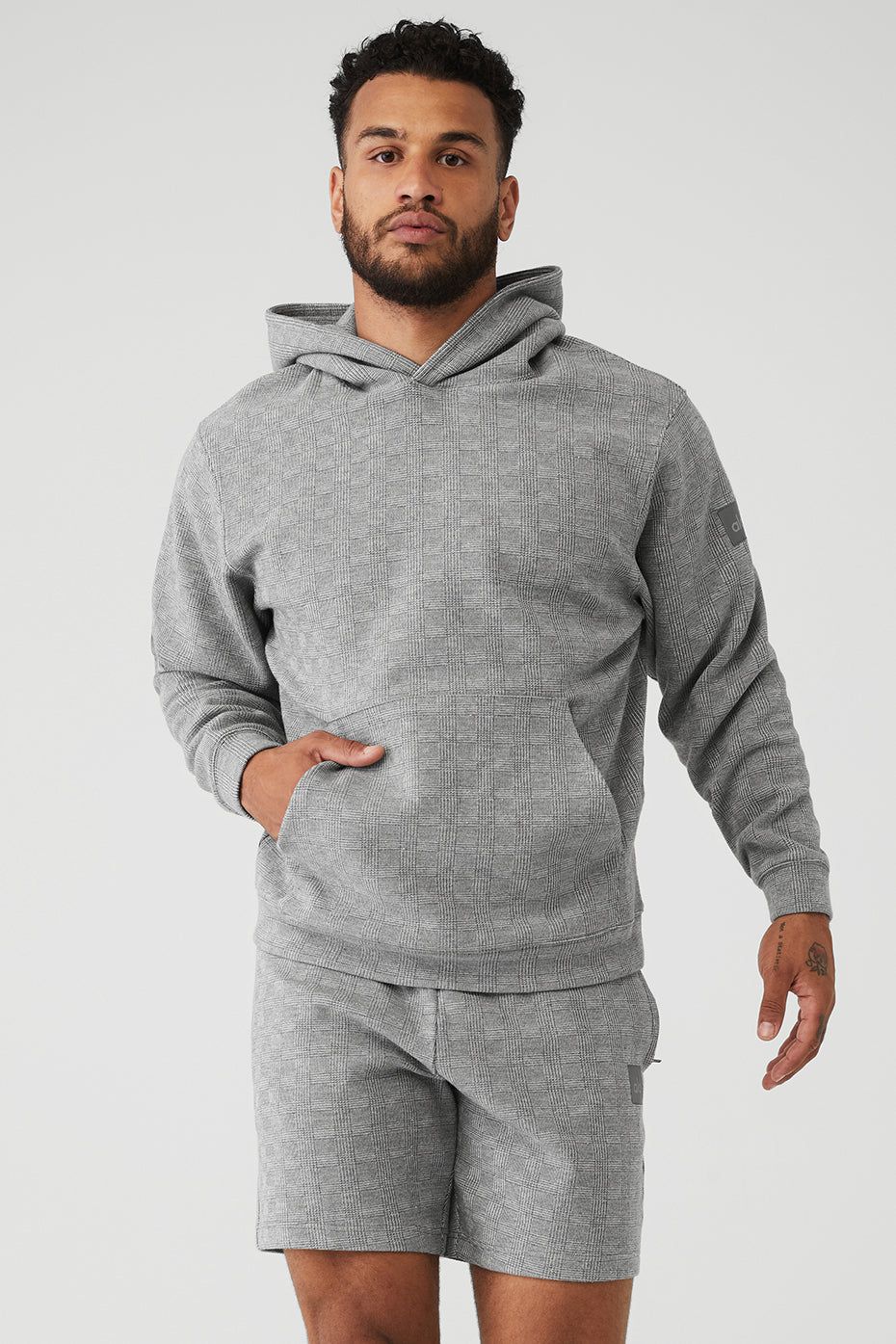Glenplaid Colosseum Hoodie - Light Glenplaid sold by Alo Yoga