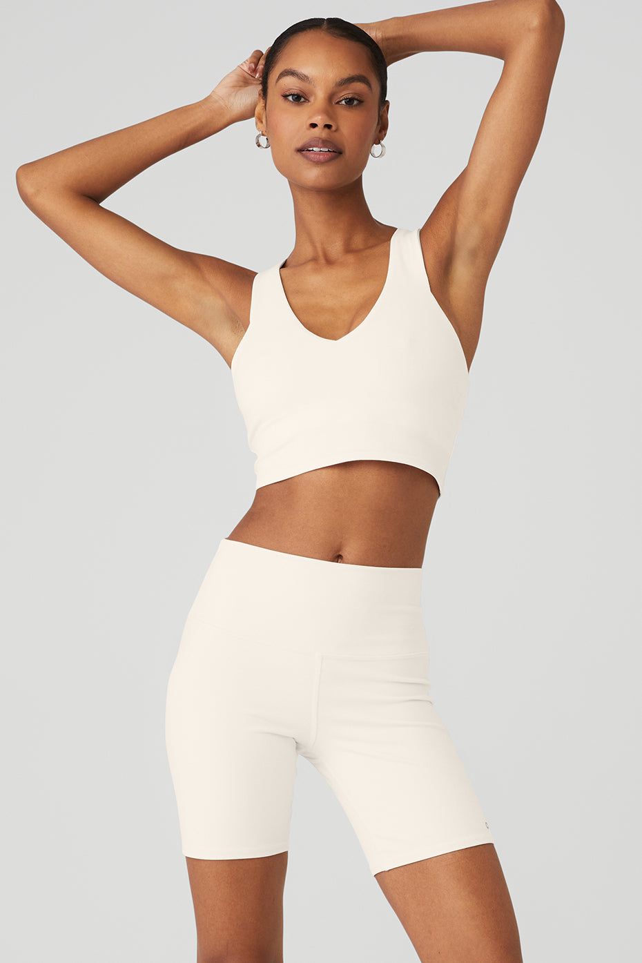 Airbrush Real Bra Tank - Ivory sold by Alo Yoga