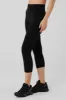 High-Waist Airbrush Capri - Black sold by Alo Yoga