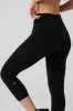 High-Waist Airbrush Capri - Black sold by Alo Yoga
