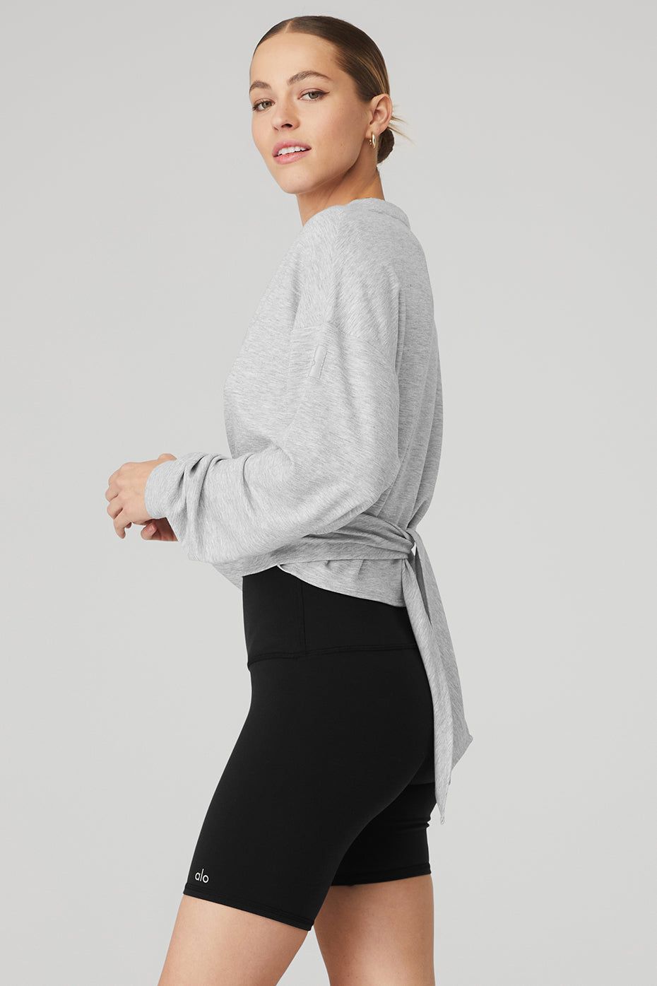 Dreamy Wrap Pullover - Athletic Heather Grey sold by Alo Yoga product image thumbnail 3