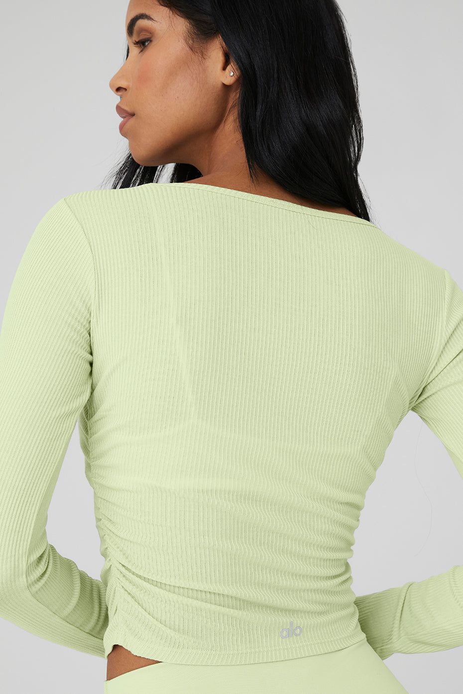 Gather Long Sleeve - Iced Green Tea sold by Alo Yoga product image thumbnail 4