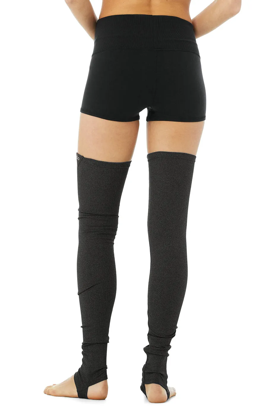 Goddess Leg Warmer - Dark Grey Heather sold by Alo Yoga product image thumbnail 3