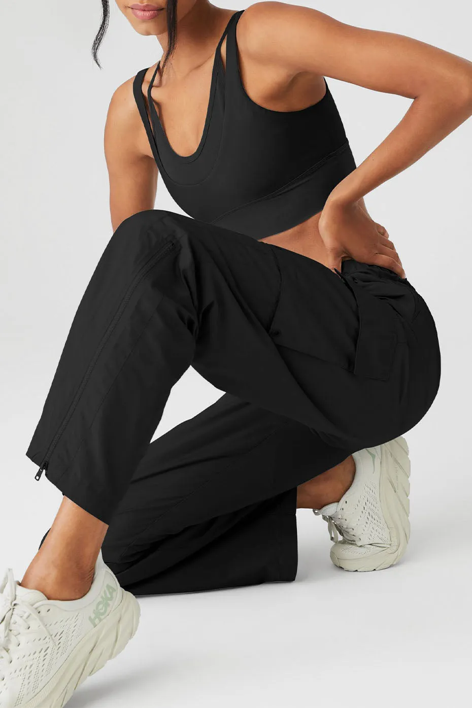 International Wide Leg City Pant - Black sold by Alo Yoga product image thumbnail 4
