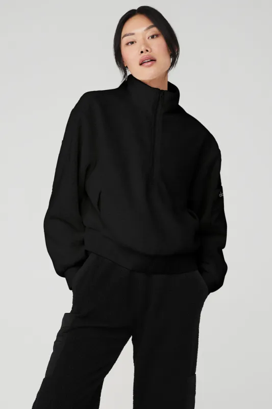 Micro Sherpa Solstice Coverup - Black sold by Alo Yoga