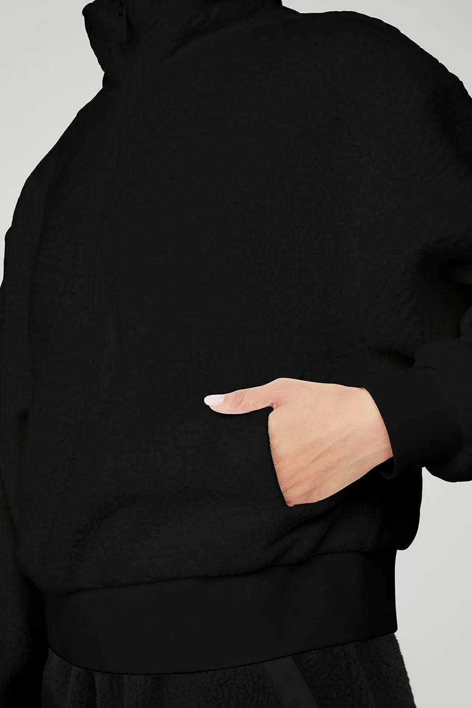 Micro Sherpa Solstice Coverup - Black sold by Alo Yoga product image thumbnail 4