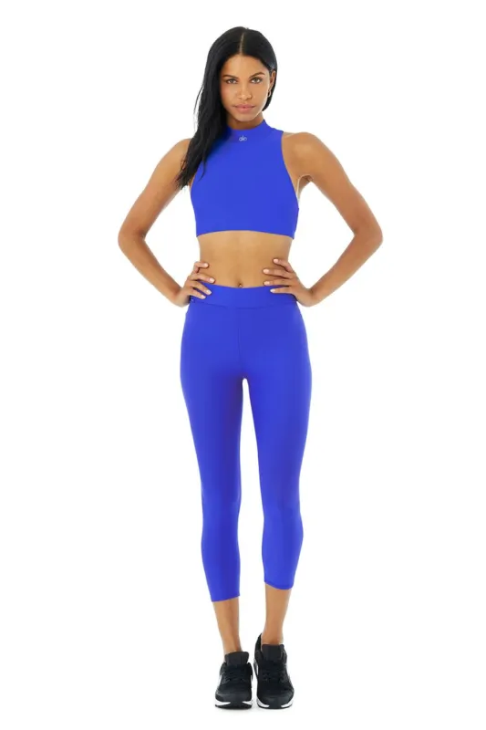 Airlift Fuse Bra Tank & Airlift High-Waist Conceal-Zip Capri Set sold by Alo Yoga