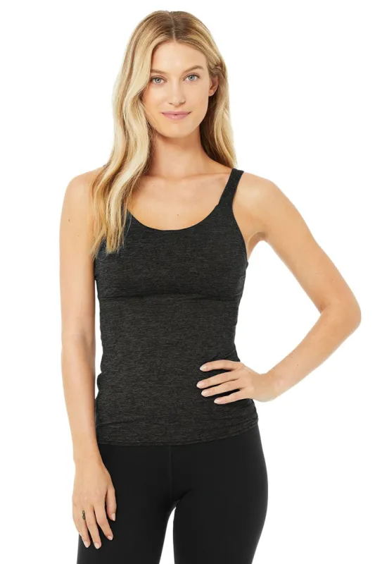 Alosoft Complete Tank - Dark Heather Grey sold by Alo Yoga