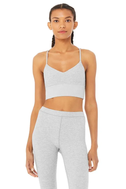 Alosoft Lavish Bra - Zinc Heather sold by Alo Yoga