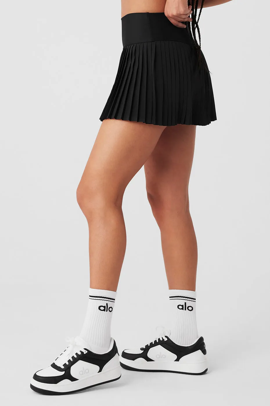 Grand Slam Tennis Skirt - Black sold by Alo Yoga product image thumbnail 3