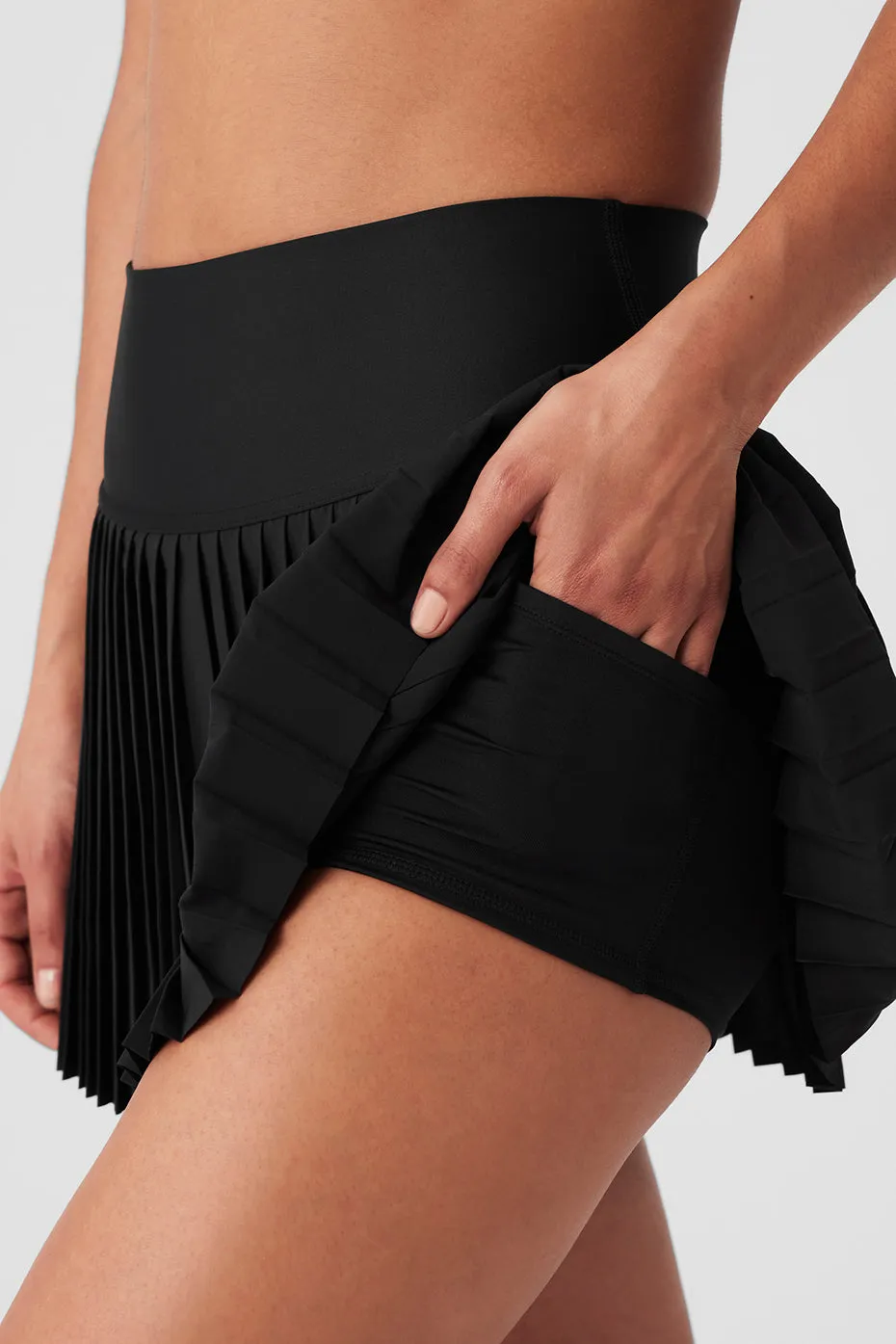 Grand Slam Tennis Skirt - Black sold by Alo Yoga product image thumbnail 4