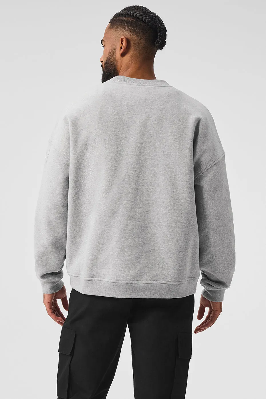Renown Heavy Weight Crew Neck Pullover - Athletic Heather Grey sold by Alo Yoga product image thumbnail 2