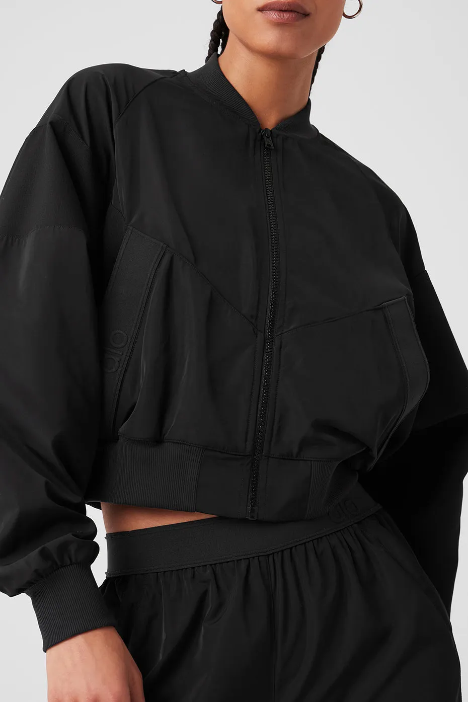 Mixed Media Reinvention Jacket - Black sold by Alo Yoga product image thumbnail 4