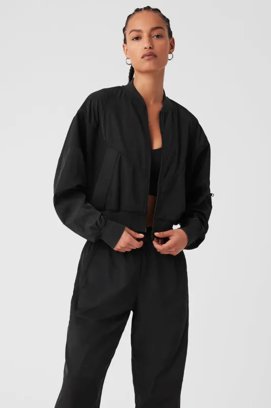 Mixed Media Reinvention Jacket - Black sold by Alo Yoga