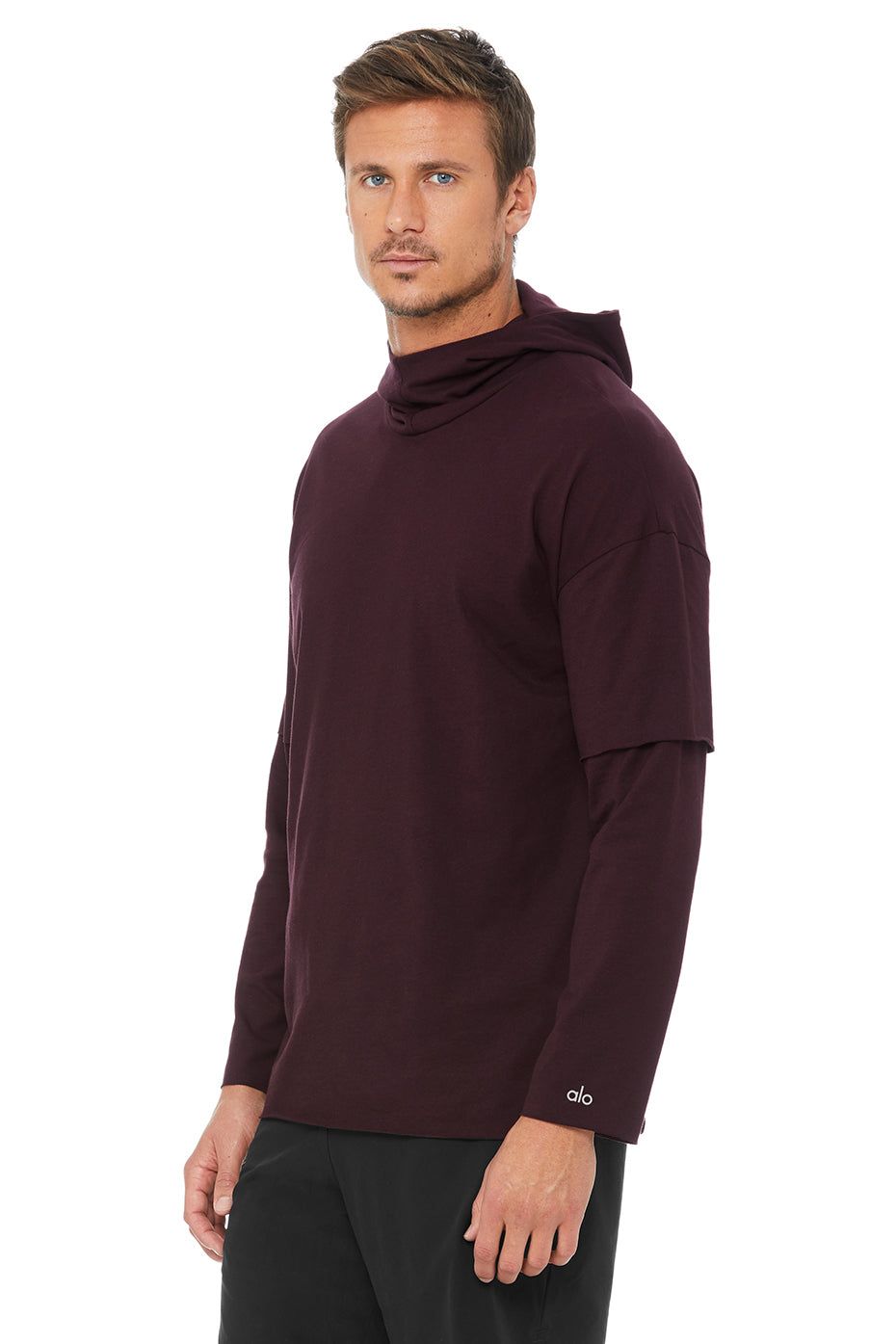 2-In-1 Pullover Hoodie - Ox Blood Triblend sold by Alo Yoga product image thumbnail 3