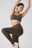 Airbrush Heart Throb Bra - Olive Tree/Black sold by Alo Yoga