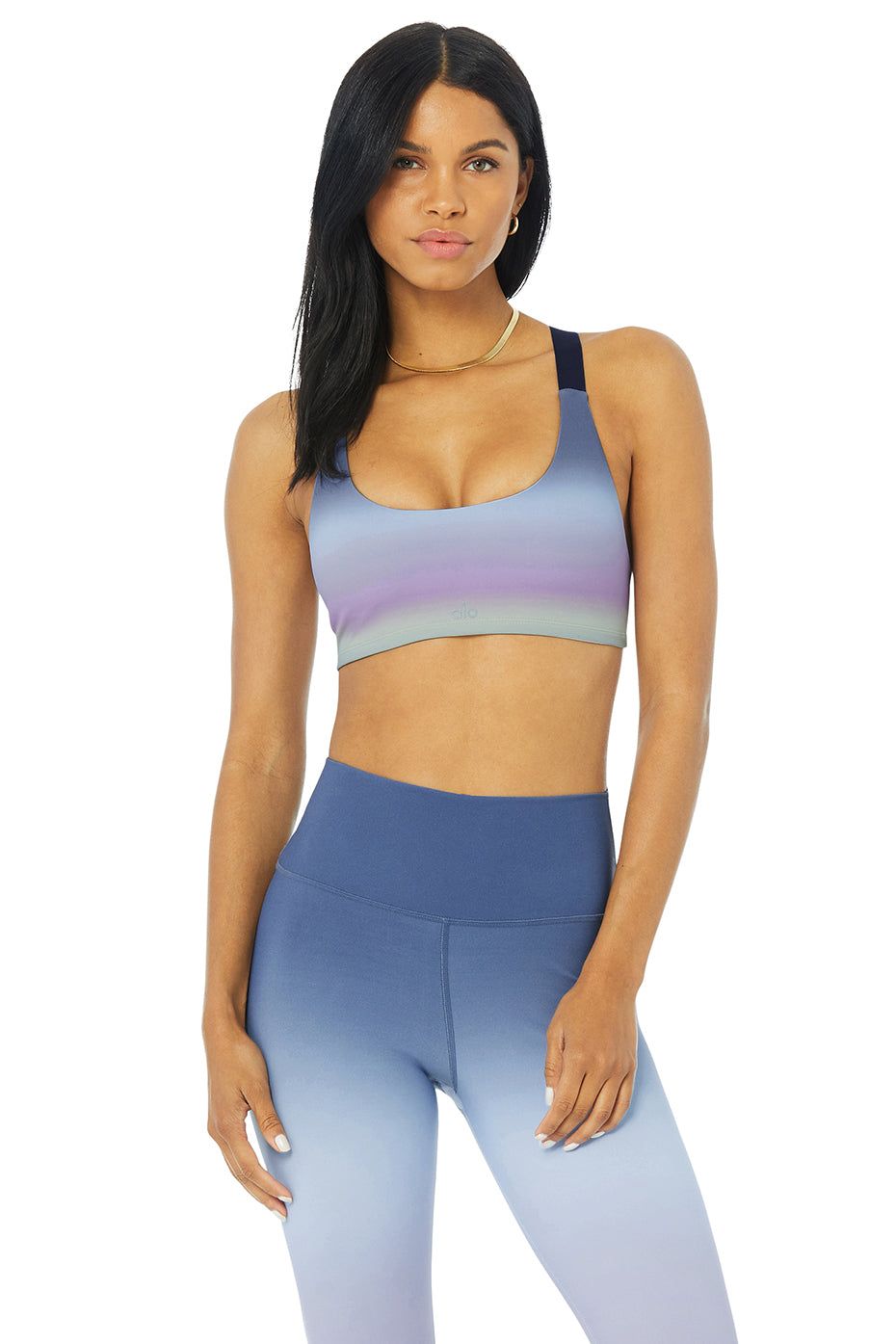Vapor Gradient Dusk Take Charge Bra - Dusk Sky sold by Alo Yoga