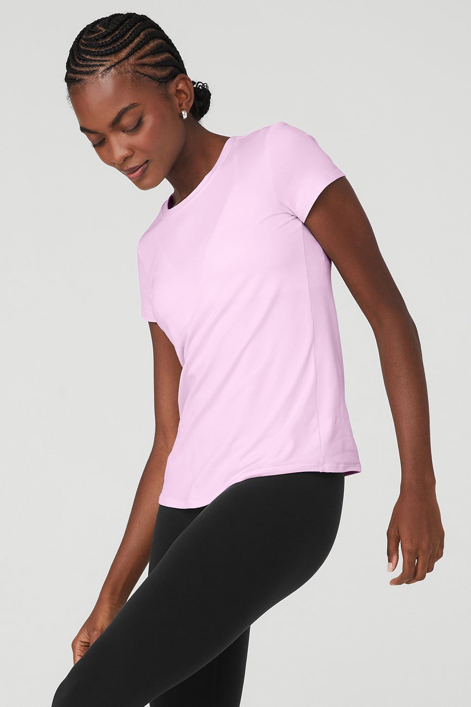 Alosoft Finesse Tee - Sugarplum Pink sold by Alo Yoga product image thumbnail 3