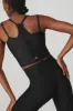 Airlift Double Check Bra Tank - Black sold by Alo Yoga