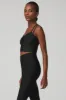Airlift Double Check Bra Tank - Black sold by Alo Yoga