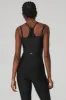 Airlift Double Check Bra Tank - Black sold by Alo Yoga