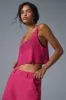 Striped Mesh Tropical Nights Tank - Pink Summer Crush sold by Alo Yoga