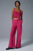 Striped Mesh Tropical Nights Tank - Pink Summer Crush sold by Alo Yoga