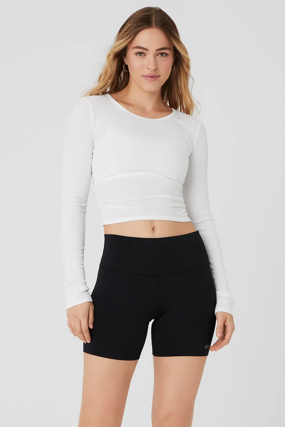 Gather Long Sleeve - White sold by Alo Yoga