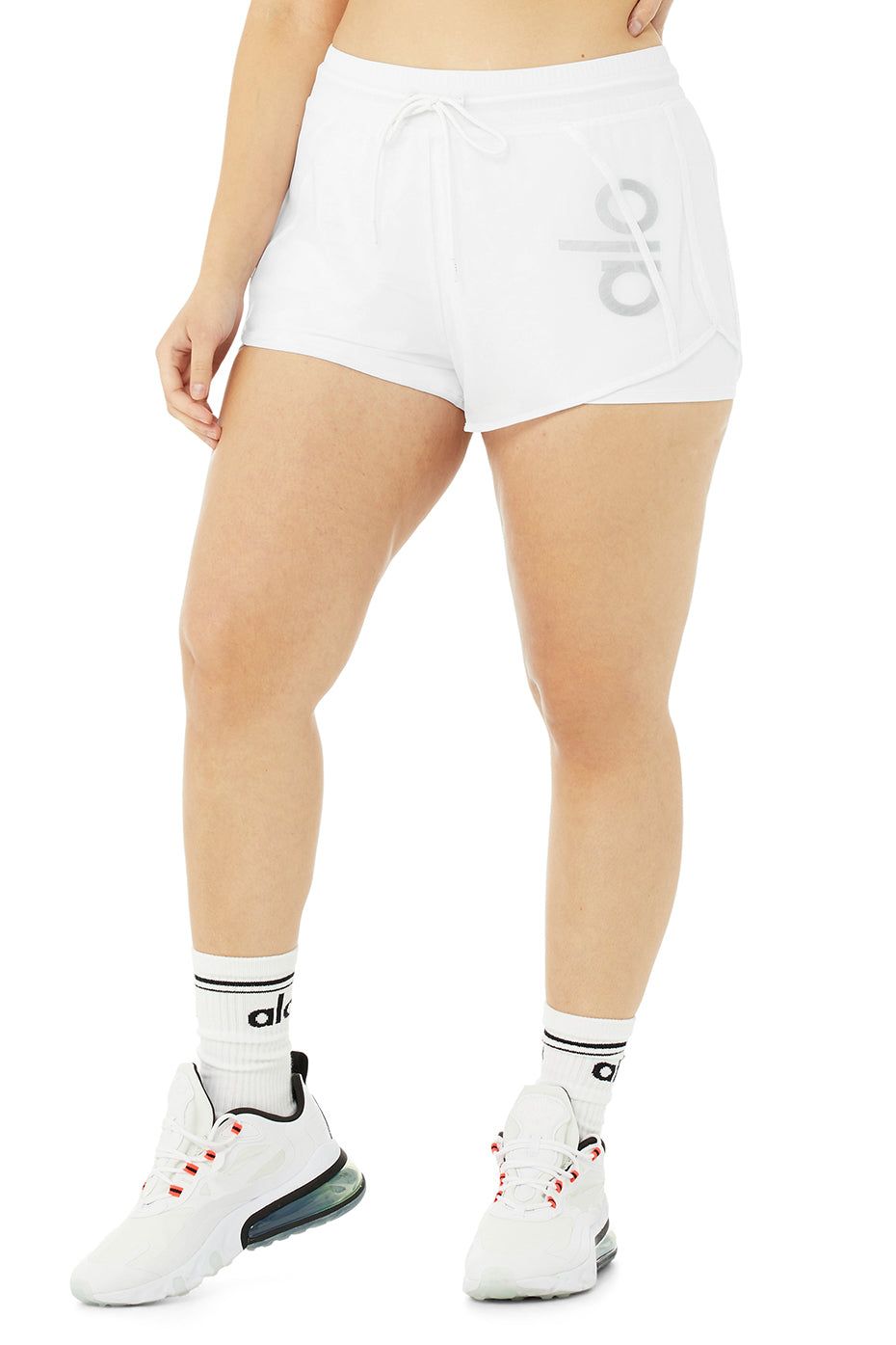 Ambience Short - Graphic - White/White sold by Alo Yoga product image thumbnail 8