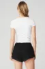 Alosoft Finesse Tee - White sold by Alo Yoga