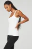 Ribbed Minimalist Tank - White sold by Alo Yoga