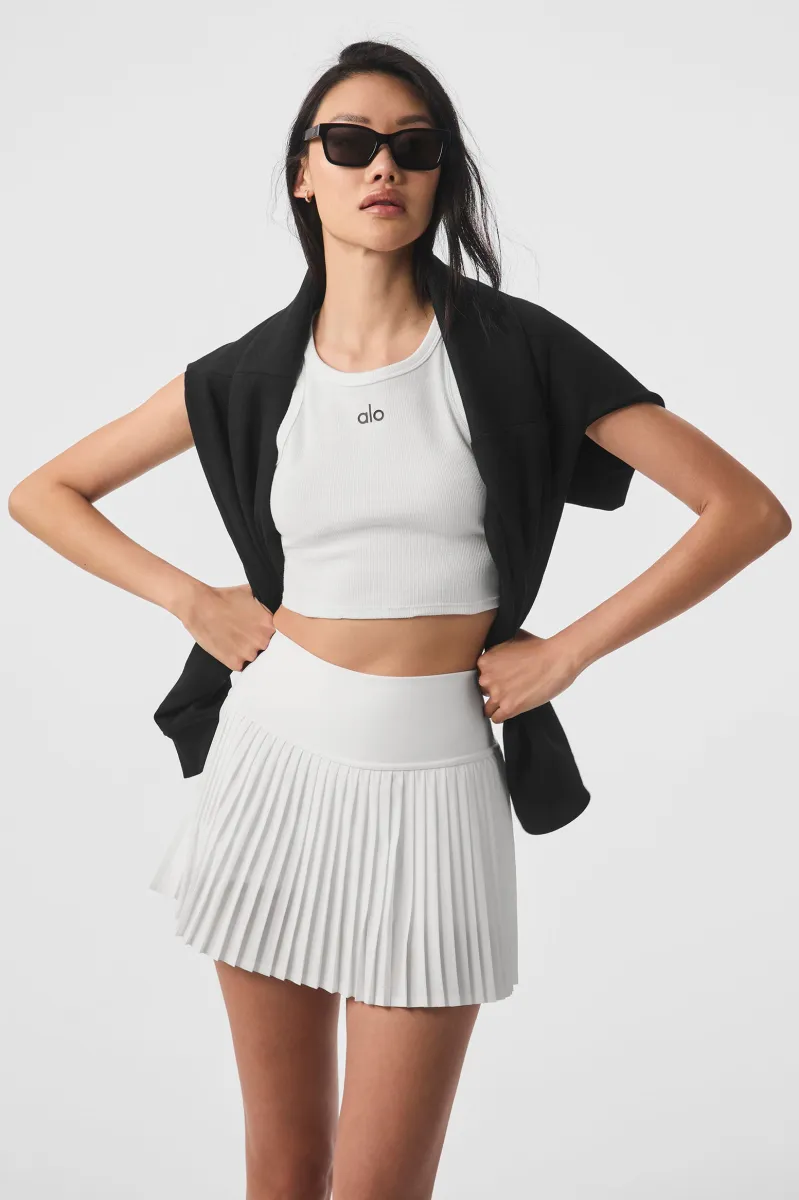 Grand Slam Tennis Skirt - White | Parallel