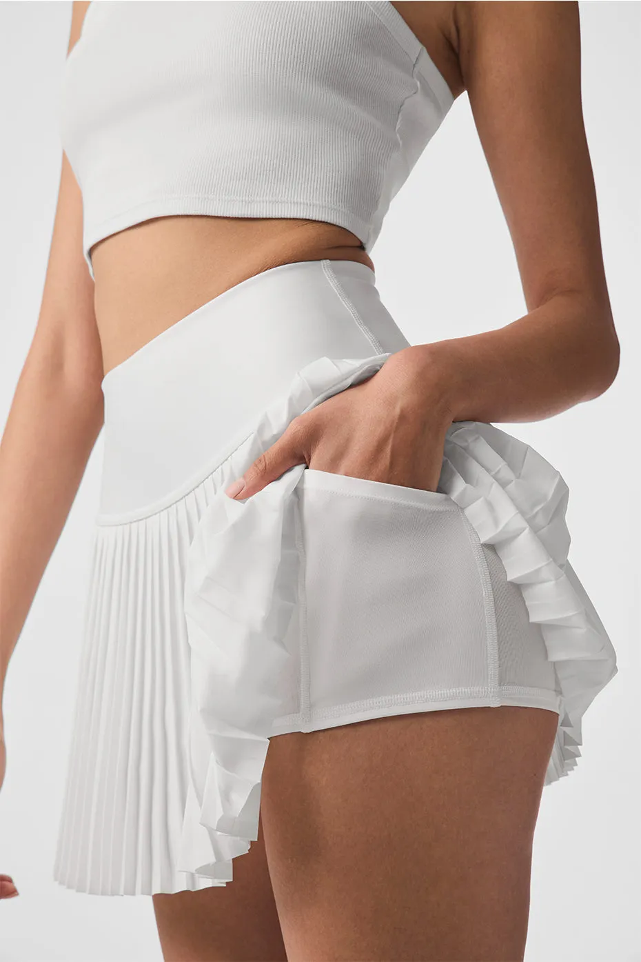 Grand Slam Tennis Skirt - White sold by Alo Yoga product image thumbnail 5
