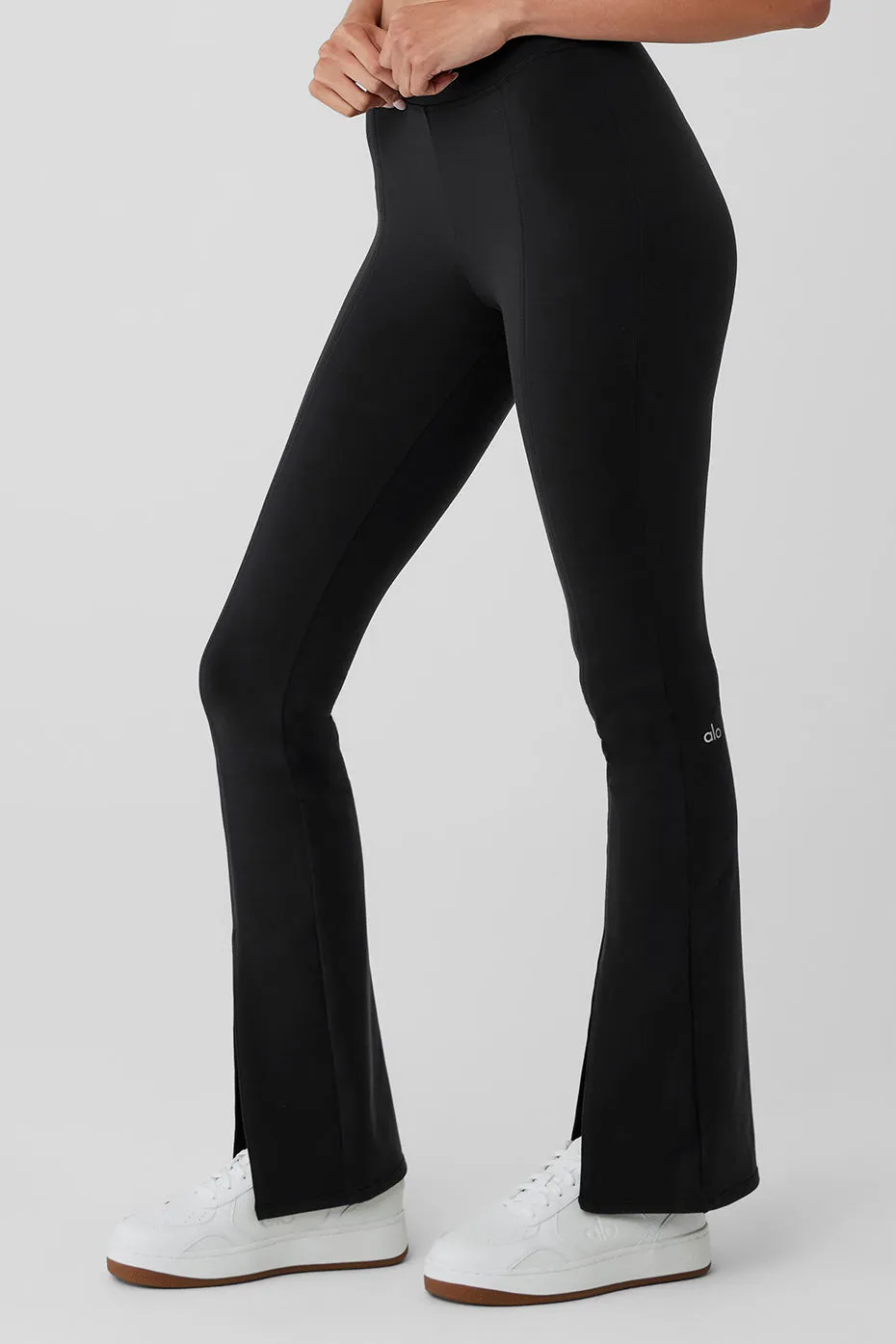 ALO | Airbrush High-Waist Flutter Legging in Black, Size: Small sold by Alo Yoga product image thumbnail 3
