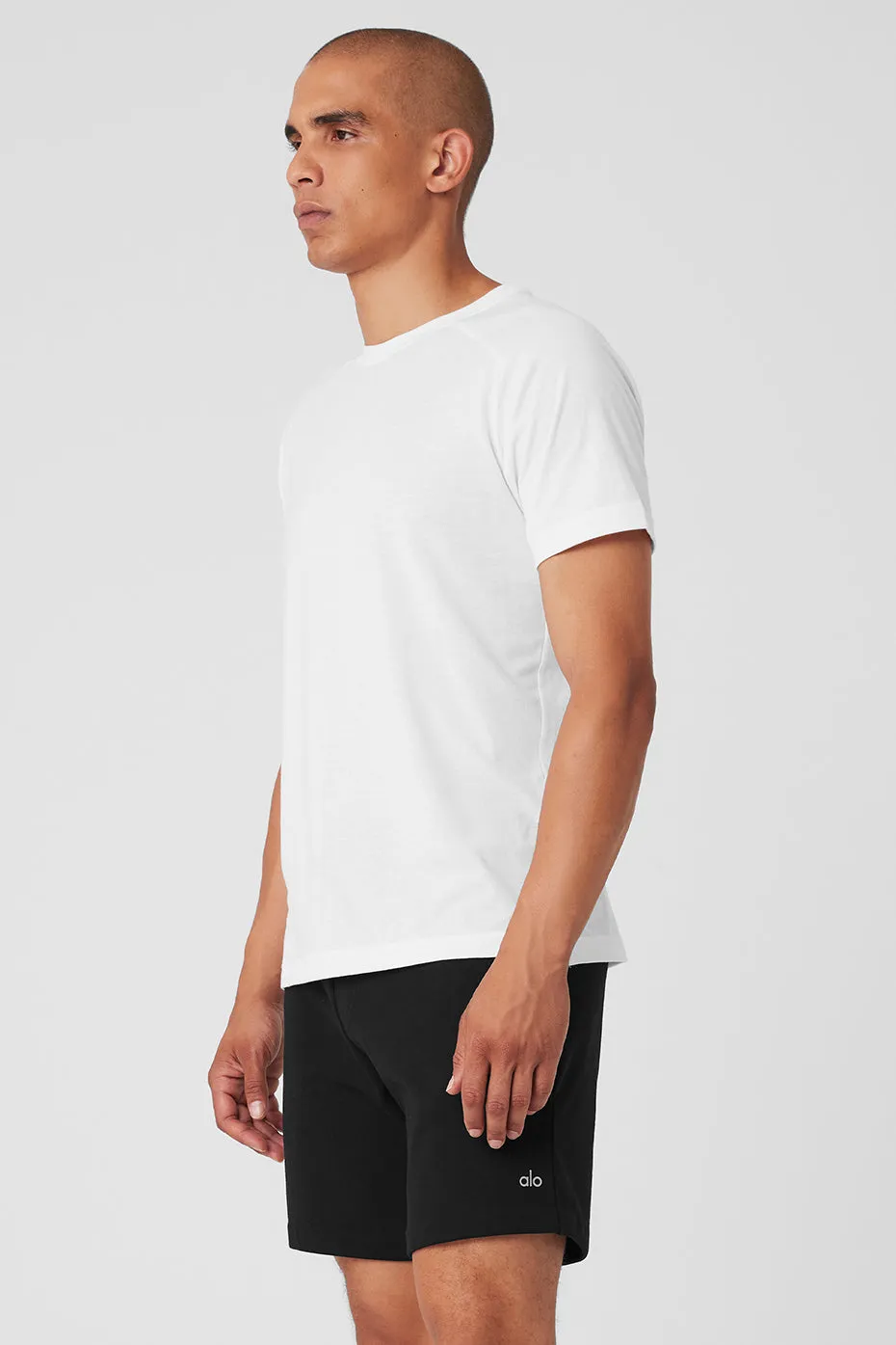 Triumph Raglan Tee - White sold by Alo Yoga product image thumbnail 3