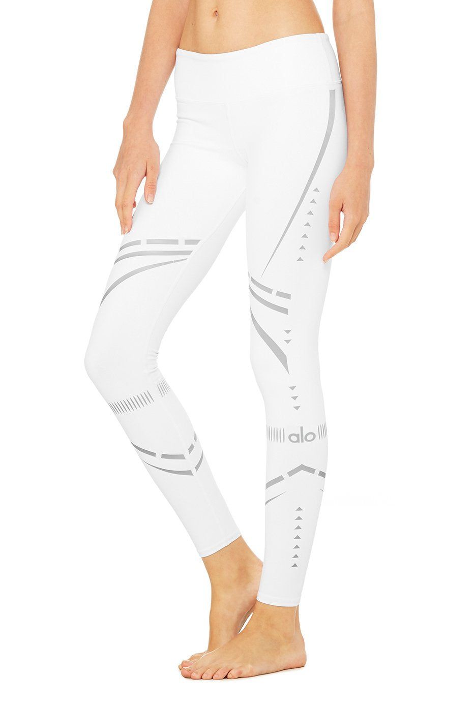 Airbrush Legging - Chakra - White/Reflective Chakra sold by Alo Yoga product image thumbnail 2