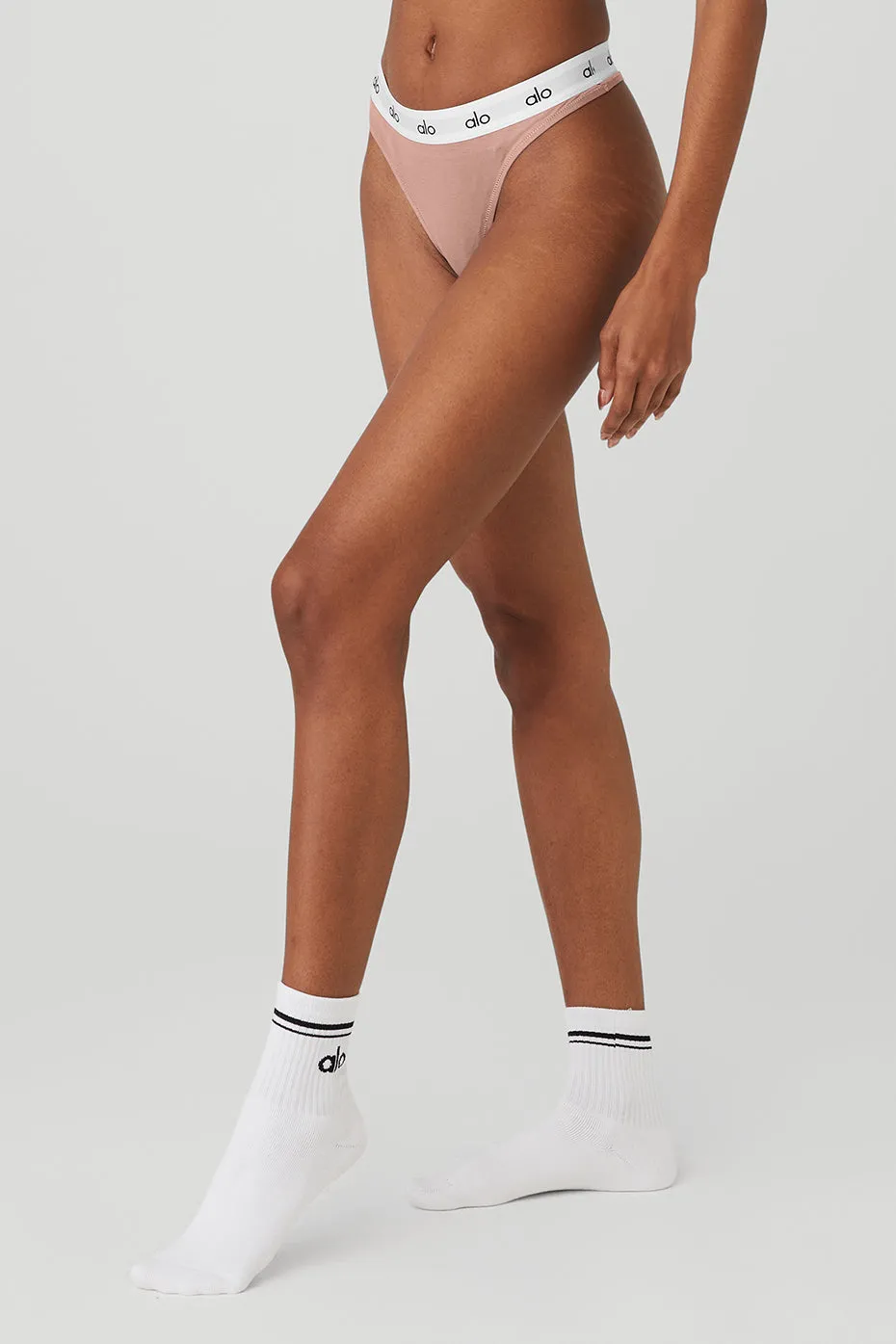 Icon High-Cut Thong - Smoky Quartz sold by Alo Yoga product image thumbnail 2