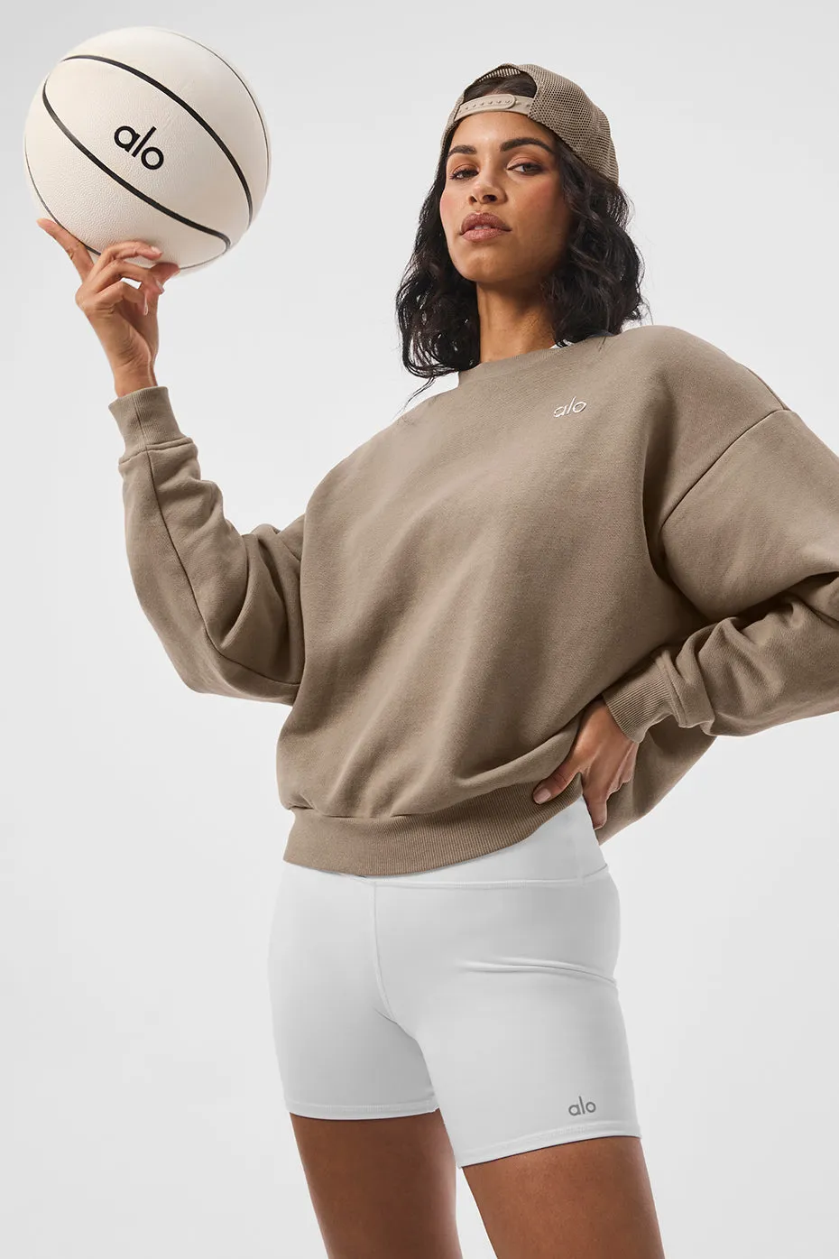 Accolade Crew Neck Pullover - Gravel sold by Alo Yoga product image thumbnail 5