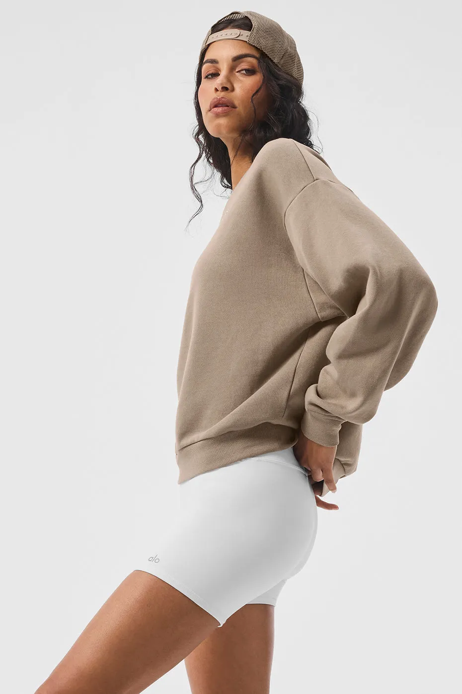 Accolade Crew Neck Pullover - Gravel sold by Alo Yoga product image thumbnail 4