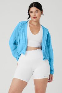 Mesh Sheer Bliss Jacket - Azure Blue sold by Alo Yoga