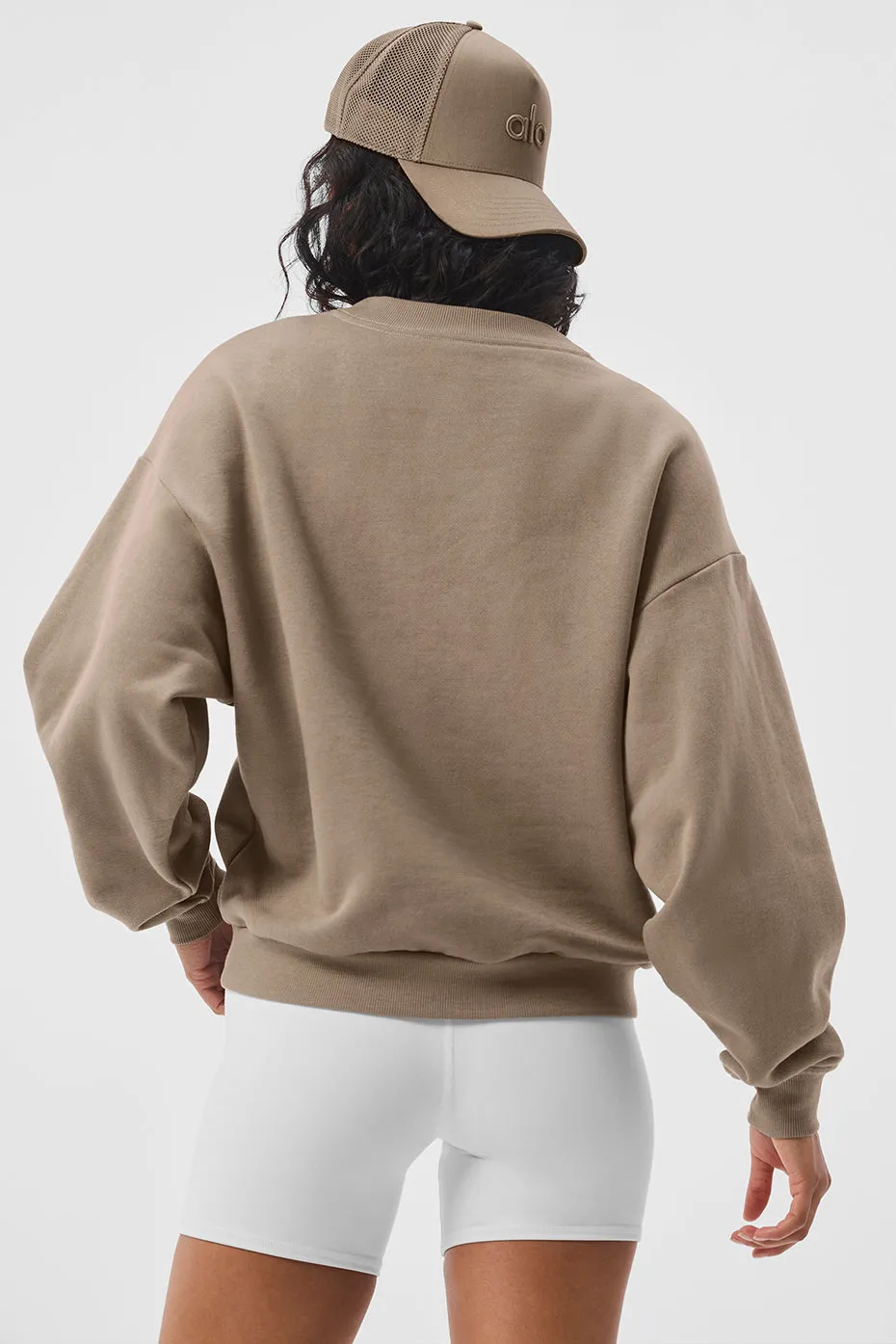 Accolade Crew Neck Pullover - Gravel sold by Alo Yoga product image thumbnail 2