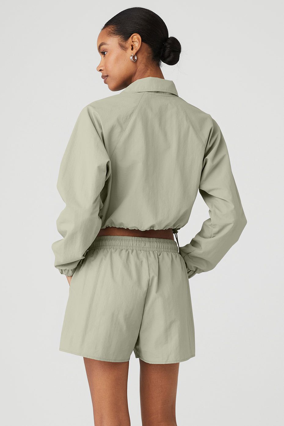 Cropped 1/4 Zip Alumni Pullover - Limestone sold by Alo Yoga product image thumbnail 2