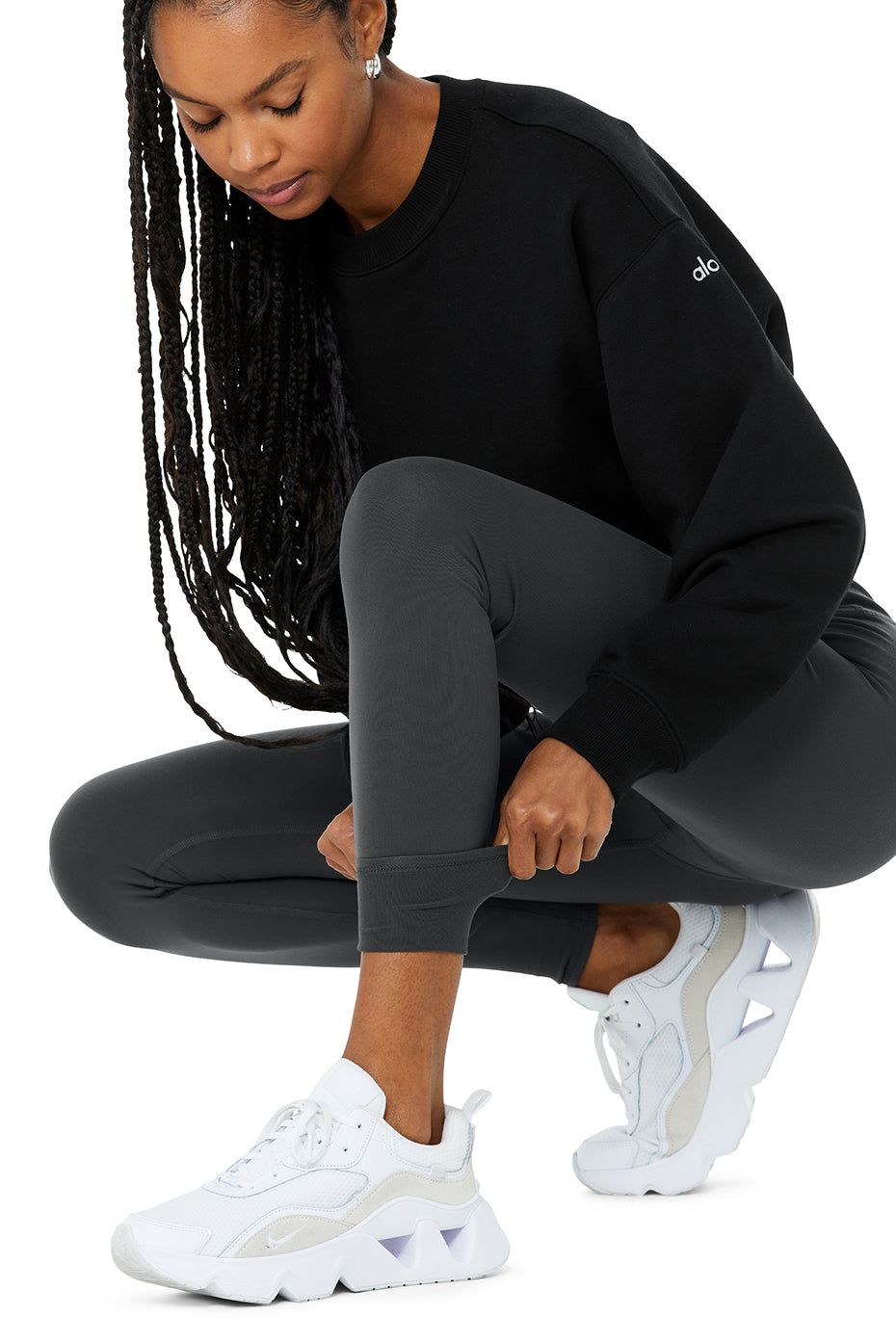 High-Waist Winter Warmth Plush Legging - Anthracite sold by Alo Yoga product image thumbnail 4